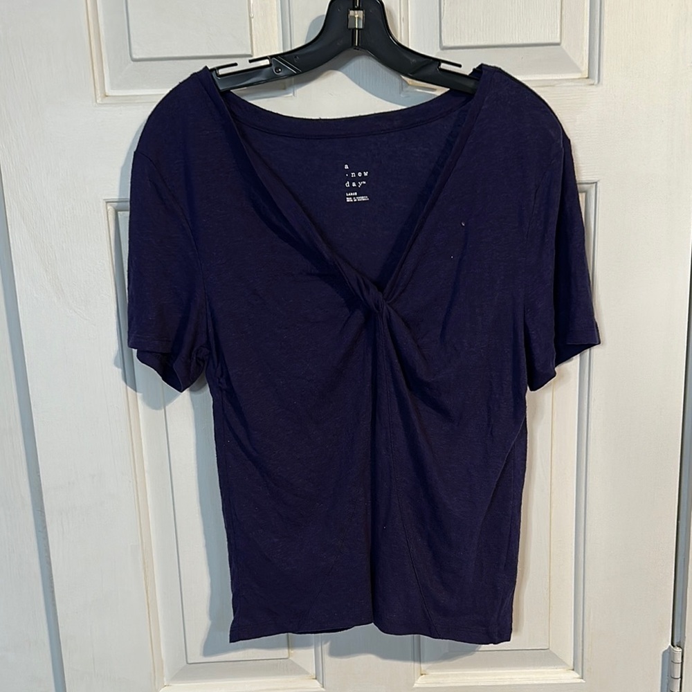 A new day purple size large top